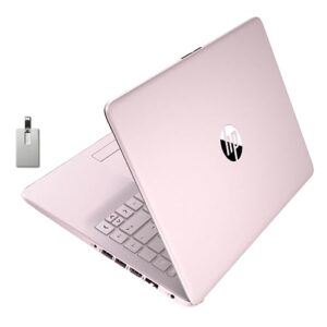 HP 2022 Stream 14" HD BrightView Laptop, Intel Celeron N4020 Processor, 16GB RAM, 64GB SSD, Intel HD Graphics, 720p Webcam, 1 Year Office 365, Pink, Win 11, 32GB Snowbell USB Card