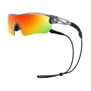 Karsaer Polarized TR90 Sports Cycling Sunglasses BMX, Running Golf Baseball