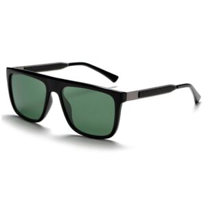 Karsaer Polarized Oversized Sunglasses for Men Stylish Thick Frame Square Flat Women Sun Glasses E1337