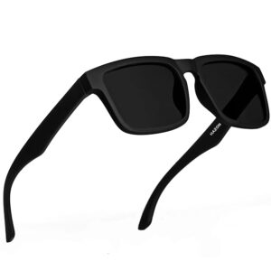 HAZON® Premium Rubber Coated Goggles For Men | Polarized Sunglasses | UV Protected Driving, Riding, Stylish, Anti glare Glasses (CP-OlV-55)