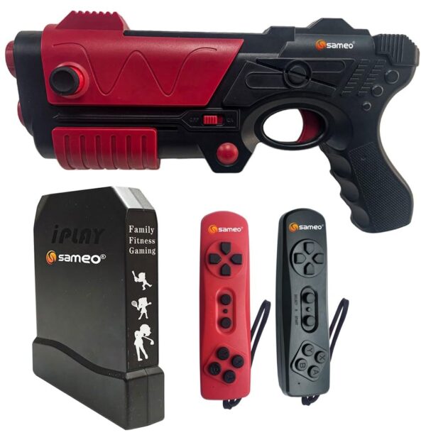 Sameo Iplay+ 32 Bit Motion TV Video Game Console With All New Motion Gun With 1056 Built In Games 33 Motion Sports Games,34 Puzzle Games, 69 Casual Game, 20 Shooting Game, Multi